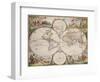 Map of the World, circa 1680-Frederick de Wit-Framed Giclee Print