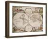 Map of the World, circa 1680-Frederick de Wit-Framed Giclee Print