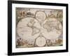 Map of the World, circa 1680-Frederick de Wit-Framed Giclee Print