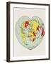 Map of the World Distorted into the Shape of a Heart-null-Framed Giclee Print