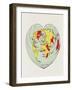 Map of the World Distorted into the Shape of a Heart-null-Framed Giclee Print