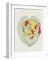 Map of the World Distorted into the Shape of a Heart-null-Framed Giclee Print