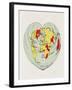 Map of the World Distorted into the Shape of a Heart-null-Framed Giclee Print