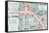 Map of the World Fair, Paris, 1937-null-Framed Stretched Canvas