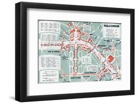 Map of the World Fair, Paris, 1937-null-Framed Photo