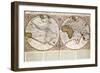 Map of the World: from Mercator's "Atlas...", 1595-null-Framed Giclee Print