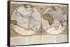 Map of the World: from Mercator's "Atlas...", 1595-null-Framed Stretched Canvas