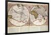 Map of the World: from Mercator's "Atlas...", 1595-null-Framed Giclee Print
