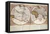 Map of the World: from Mercator's "Atlas...", 1595-null-Framed Stretched Canvas