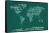 Map of the World from Old Sheet Music-Michael Tompsett-Framed Stretched Canvas