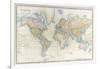 Map of the World: from R.H.Laurie's Atlas, 1852-null-Framed Giclee Print