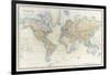 Map of the World: from R.H.Laurie's Atlas, 1852-null-Framed Giclee Print