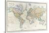 Map of the World: from R.H.Laurie's Atlas, 1852-null-Stretched Canvas