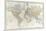 Map of the World: from R.H.Laurie's Atlas, 1852-null-Mounted Giclee Print