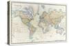 Map of the World: from R.H.Laurie's Atlas, 1852-null-Stretched Canvas