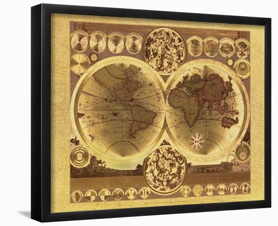 Map of the World I-null-Framed Poster