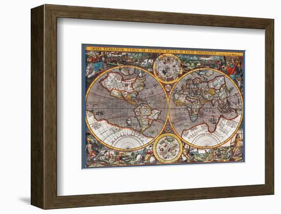 Map of the World II-null-Framed Art Print