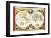 Map of the World III-null-Framed Art Print