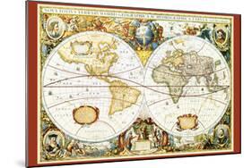 Map of the World III-null-Mounted Art Print