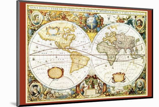 Map of the World III-null-Mounted Art Print