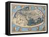 Map Of The World (In Those Days Known)-marzolino-Framed Stretched Canvas