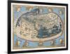 Map Of The World (In Those Days Known)-marzolino-Framed Art Print