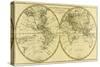 Map of the World in Two Hemispheres, from 'Atlas De Toutes Les Parties Connues Du Globe…-Charles Marie Rigobert Bonne-Stretched Canvas