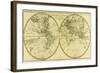 Map of the World in Two Hemispheres, from 'Atlas De Toutes Les Parties Connues Du Globe…-Charles Marie Rigobert Bonne-Framed Giclee Print