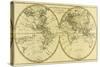 Map of the World in Two Hemispheres, from 'Atlas De Toutes Les Parties Connues Du Globe…-Charles Marie Rigobert Bonne-Stretched Canvas