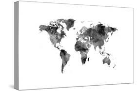 Map of the World Map Watercolor-Michael Tompsett-Stretched Canvas