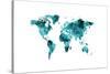 Map of the World Map Watercolor-Michael Tompsett-Stretched Canvas