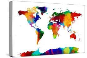 Map of the World Map-Michael Tompsett-Stretched Canvas