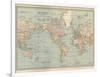 Map of the World on Mercator's Projection, Showing the Chief Countries and their Colonies-Encyclopaedia Britannica-Framed Art Print