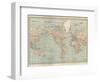 Map of the World on Mercator's Projection, Showing the Chief Countries and their Colonies-Encyclopaedia Britannica-Framed Art Print