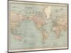 Map of the World on Mercator's Projection, Showing the Chief Countries and their Colonies-Encyclopaedia Britannica-Mounted Art Print