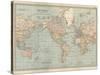 Map of the World on Mercator's Projection, Showing the Chief Countries and their Colonies-Encyclopaedia Britannica-Stretched Canvas