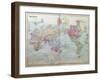 Map of the World: on Mercator's Projection-null-Framed Giclee Print