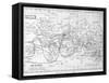 Map of the World Showing Sailing Routes and Telegraph Cables, C1893-George Philip & Son-Framed Stretched Canvas
