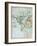 Map of the World: Western Half of "A New Chart of the World, on Mercator's Projection, Exhibiting…-null-Framed Giclee Print