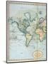 Map of the World: Western Half of "A New Chart of the World, on Mercator's Projection, Exhibiting…-null-Mounted Giclee Print