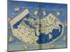 Map of the World with the Twelve Winds-Ptolemy-Mounted Giclee Print