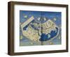 Map of the World with the Twelve Winds-Ptolemy-Framed Giclee Print