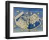 Map of the World with the Twelve Winds-Ptolemy-Framed Giclee Print