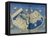 Map of the World with the Twelve Winds-Ptolemy-Framed Stretched Canvas