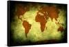 Map of the World10-Mark Ashkenazi-Framed Stretched Canvas