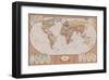 Map of the World-null-Framed Premium Giclee Print
