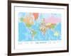 Map of the World-null-Framed Art Print