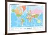 Map of the World-null-Framed Art Print