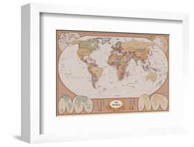 Map of the World-null-Framed Art Print