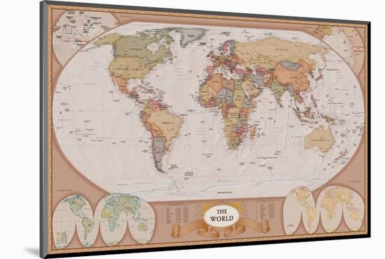 Map of the World-null-Mounted Art Print